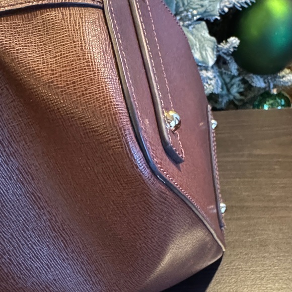 Dooney & Bourke Saffiano Dark Brown Bucket Bag - Picture 6 of 12